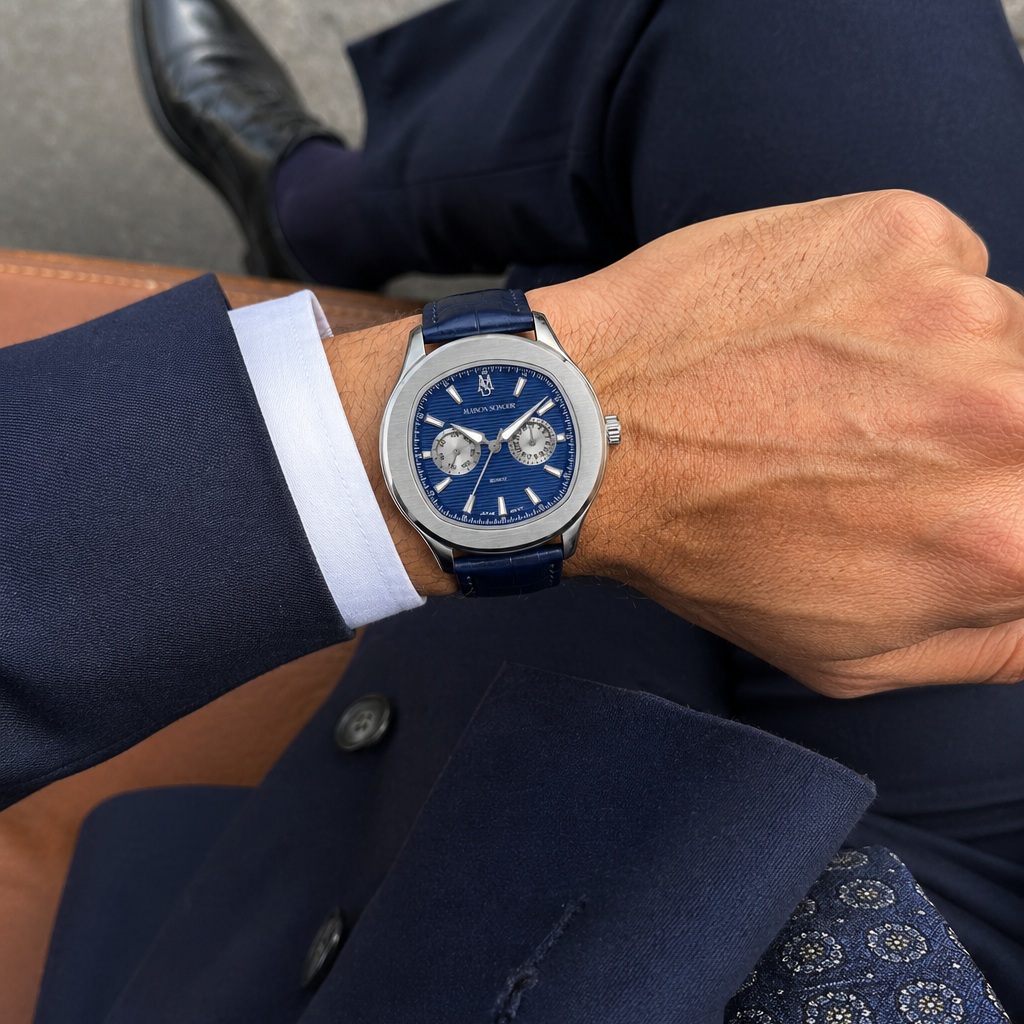 MSOLYMP BLEU CUIR