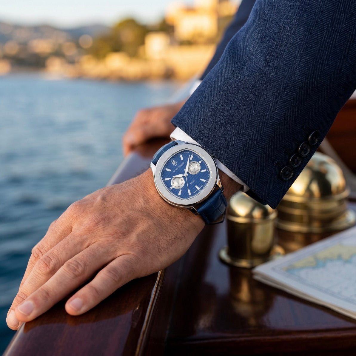 MSOLYMP BLEU CUIR